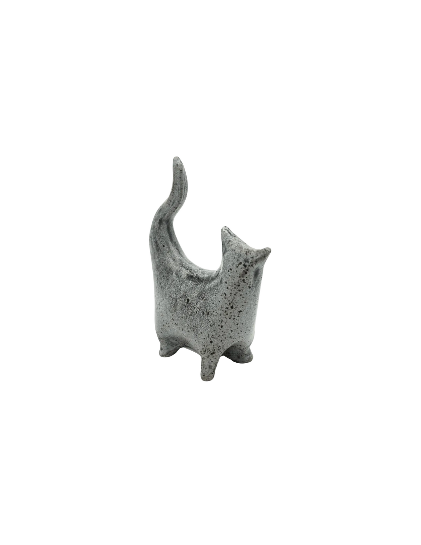 Grey Cat Ring Holder