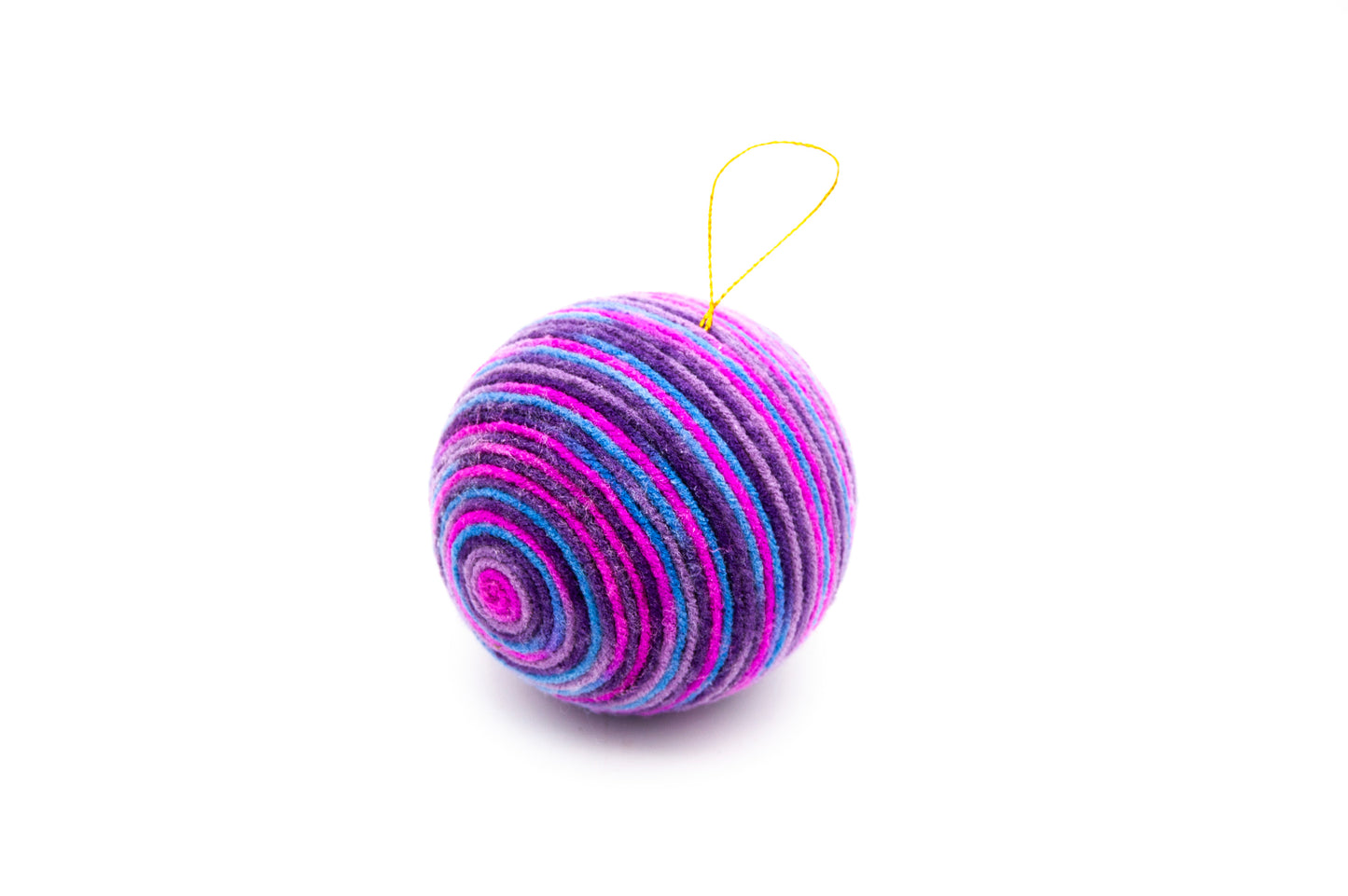 Purple Ball Ornament
