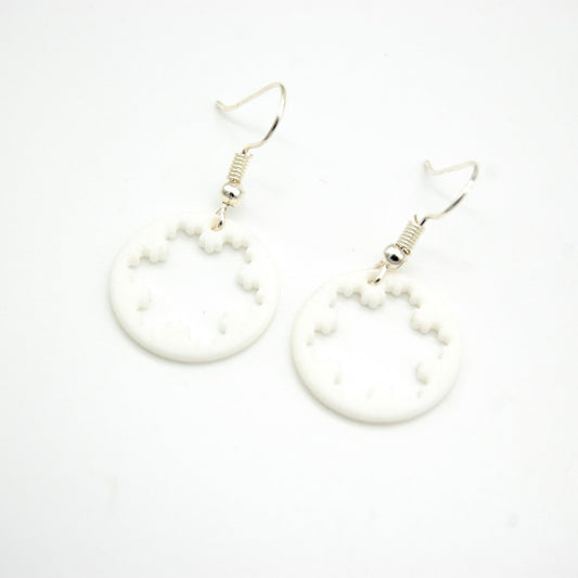 Koch Snowflake Earrings