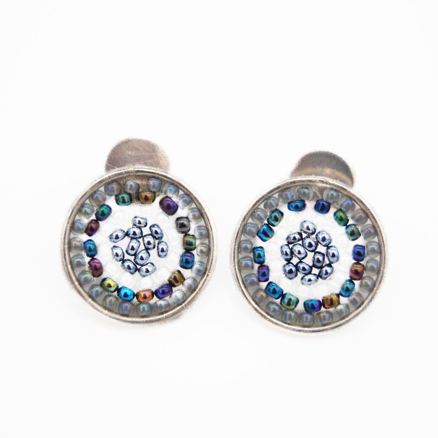 Round Beaded Earrings