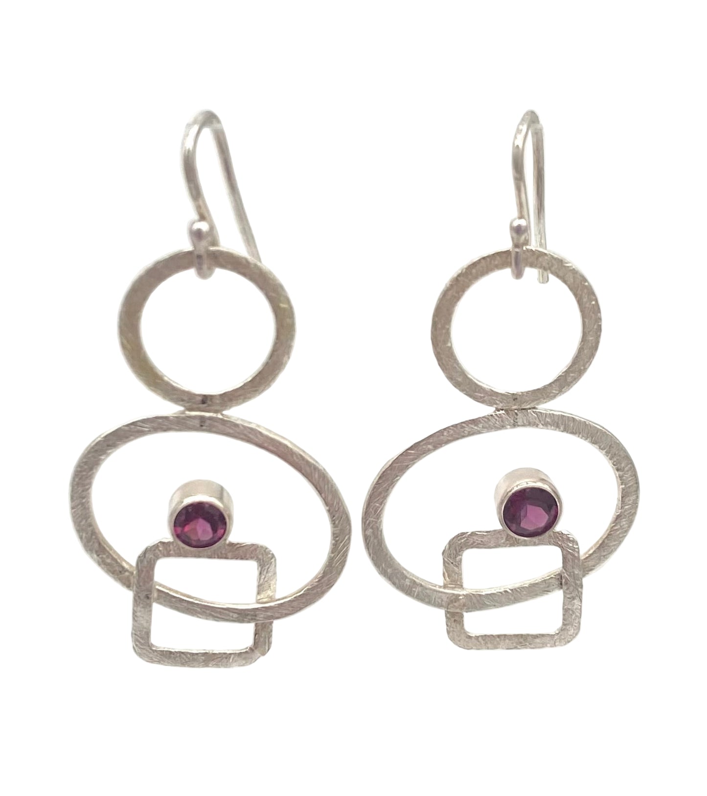 Sterling and Amethyst Earrings