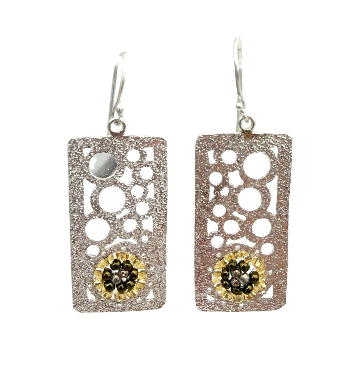 Rectangle Bubble Earrings