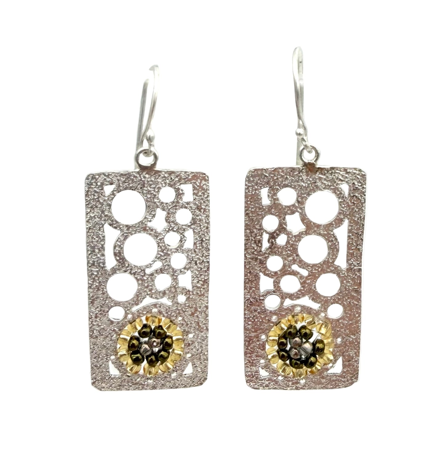 Rectangle Bubble Earrings