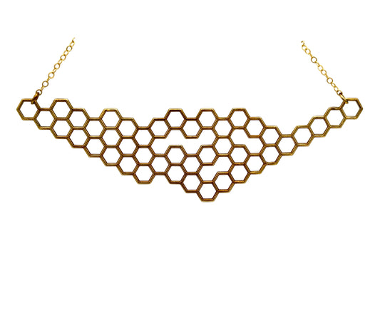 Brass Hexicon Necklace