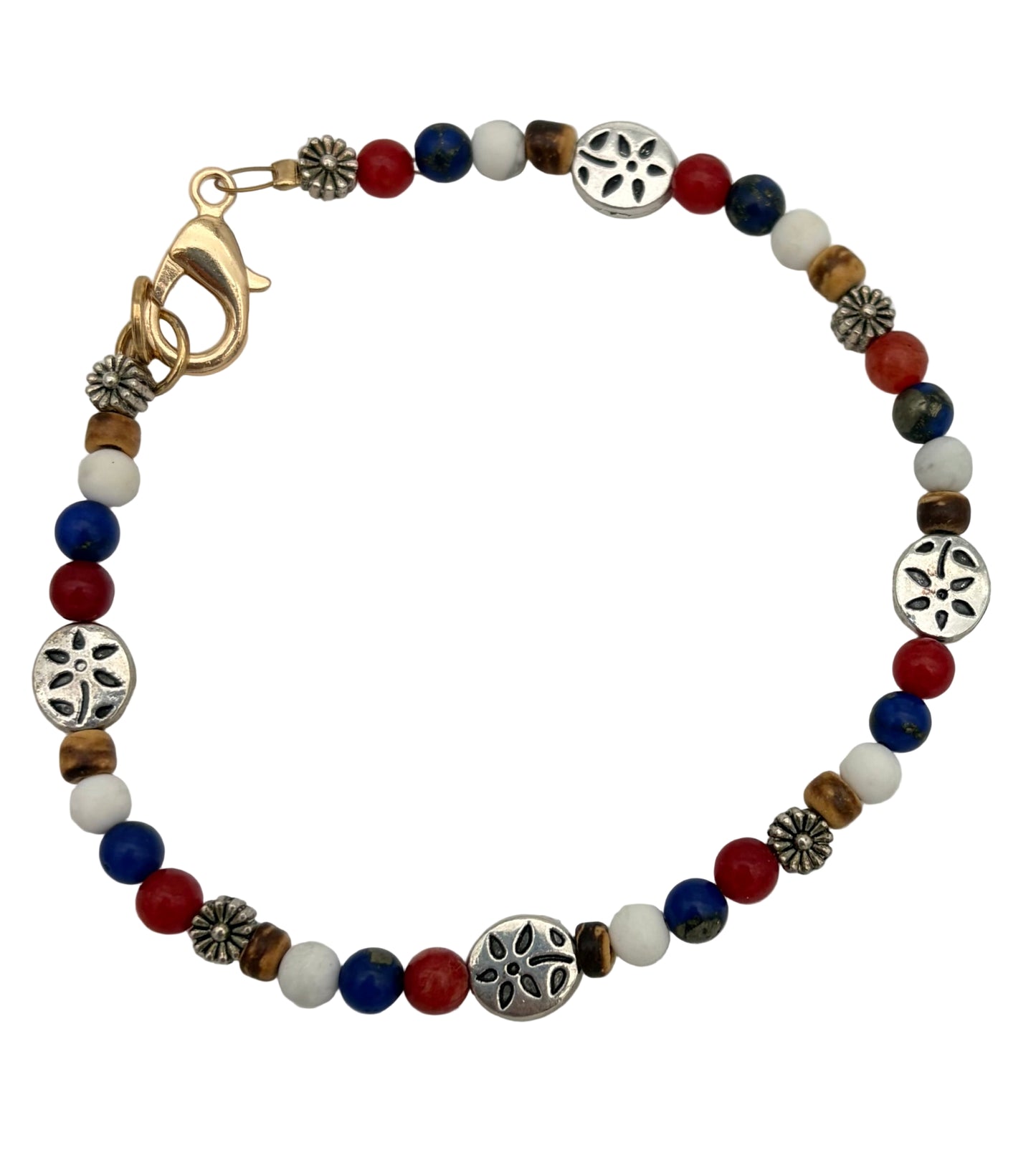 Flower Seed Beaded Bracelet