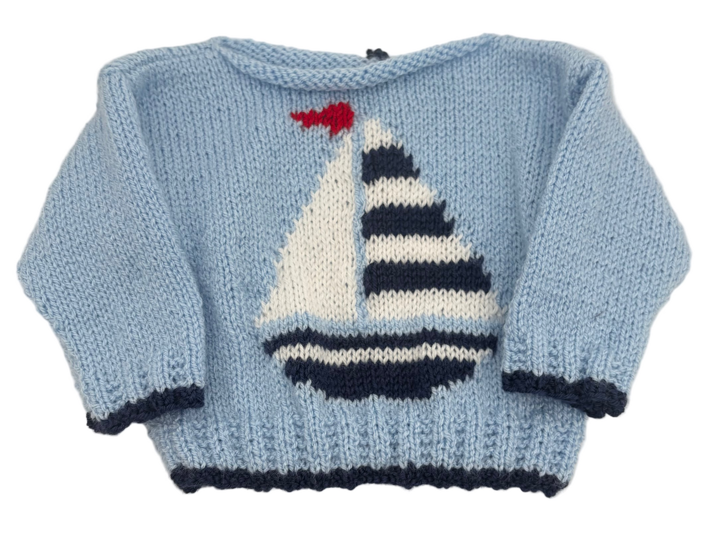 Sailboat Baby Sweater