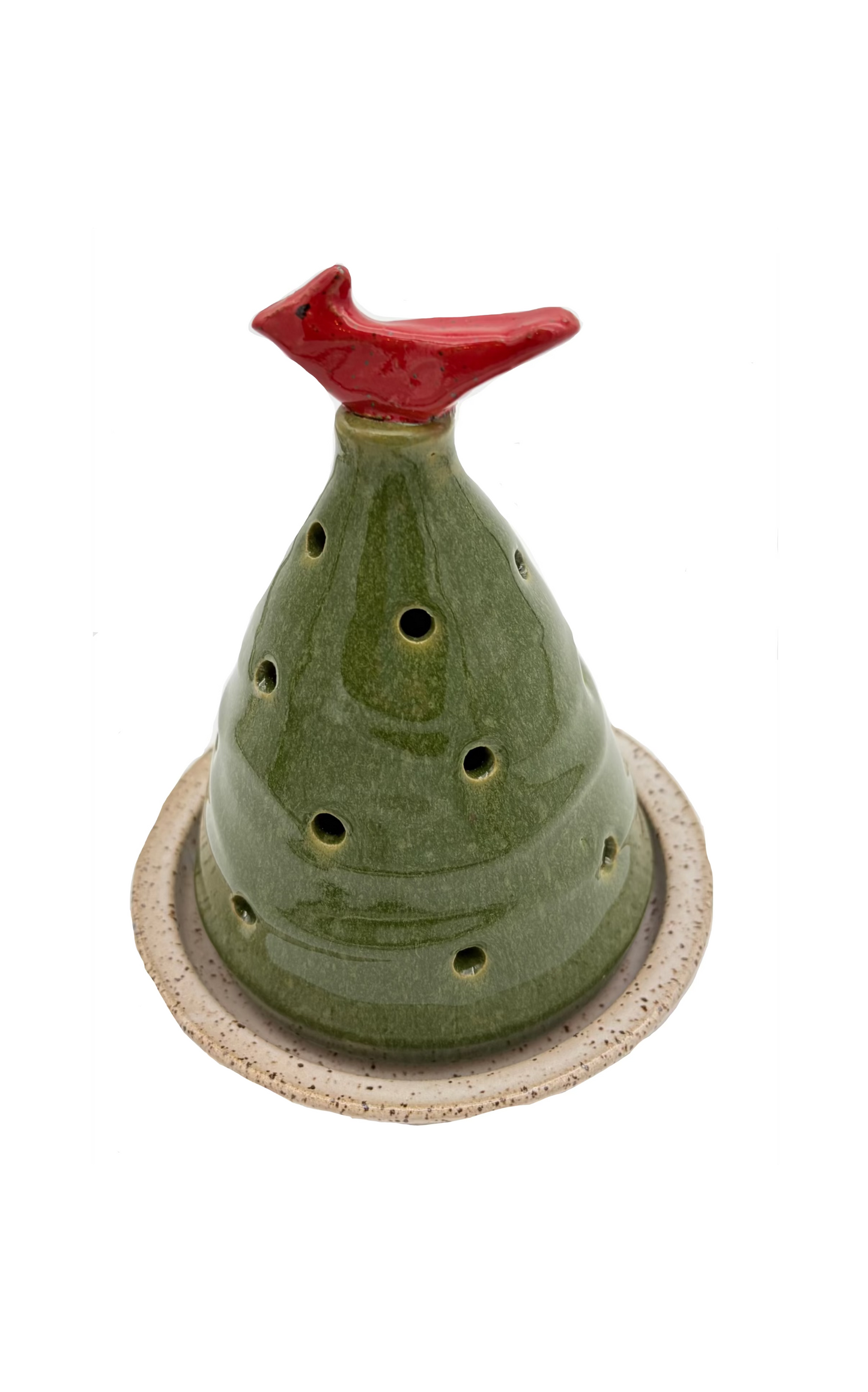 Tea Light Garlic Holder - White