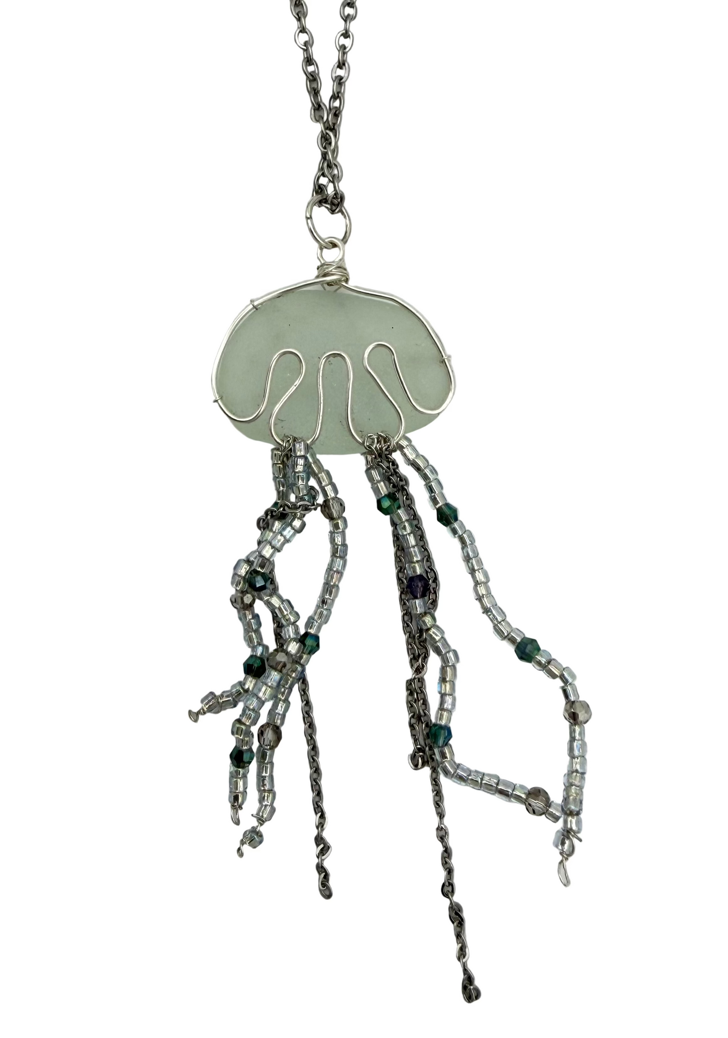 Silver Jellyfish Necklace