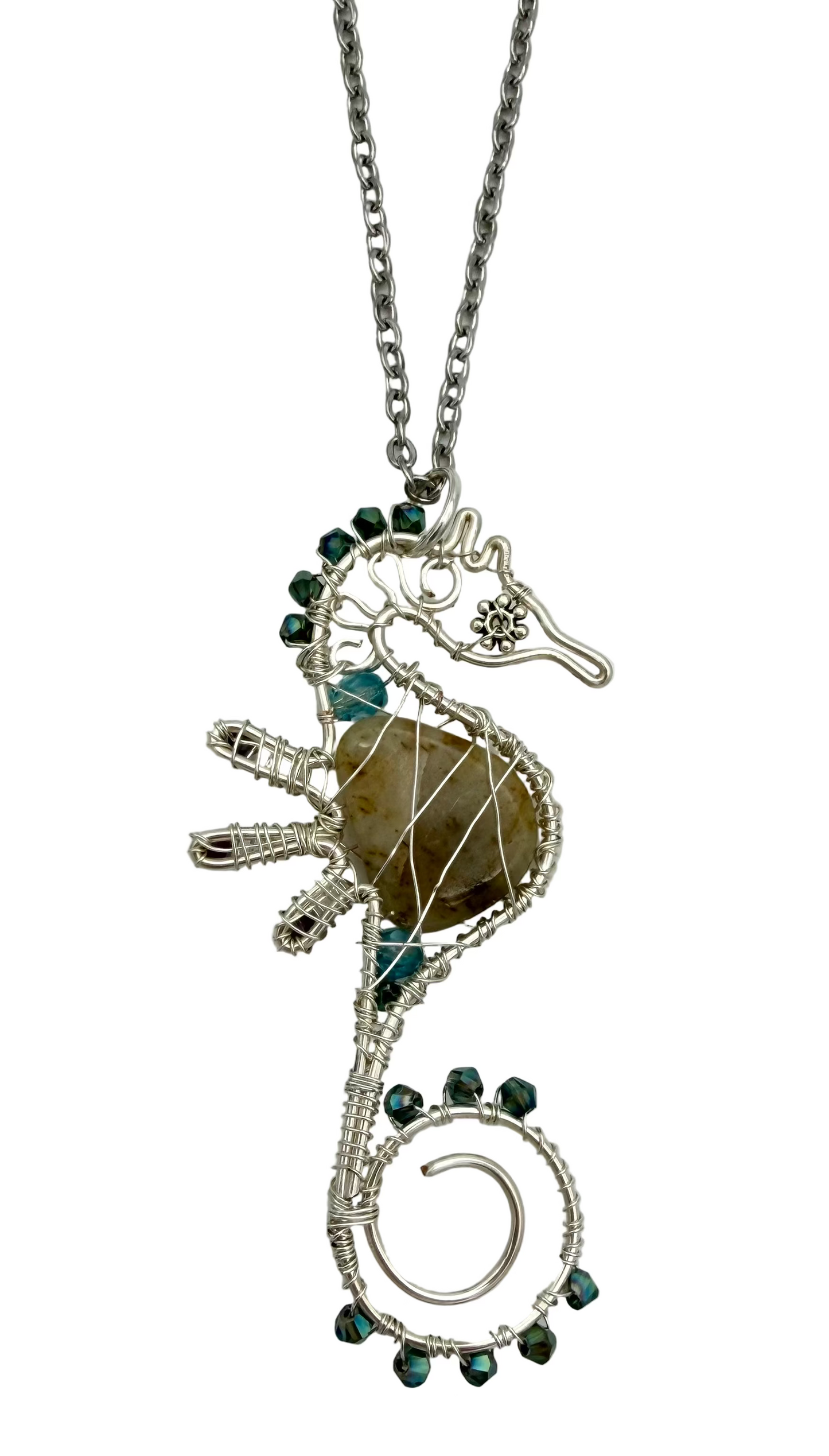 Silver Seahorse Necklace