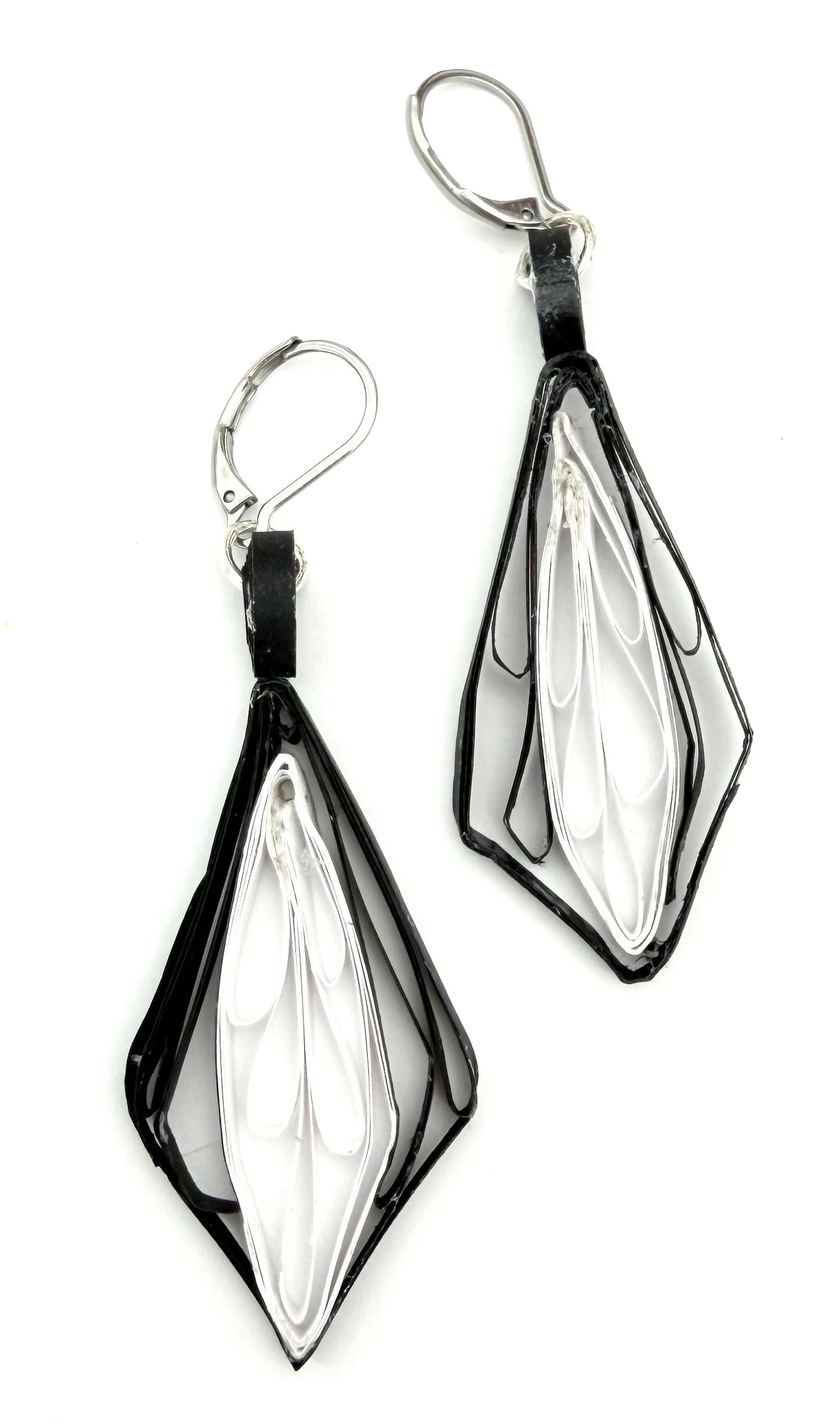 Black & White Geometry Earrings