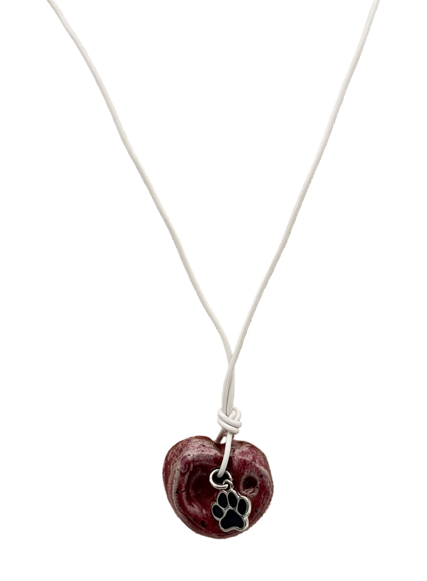 White Chain Dog Necklace