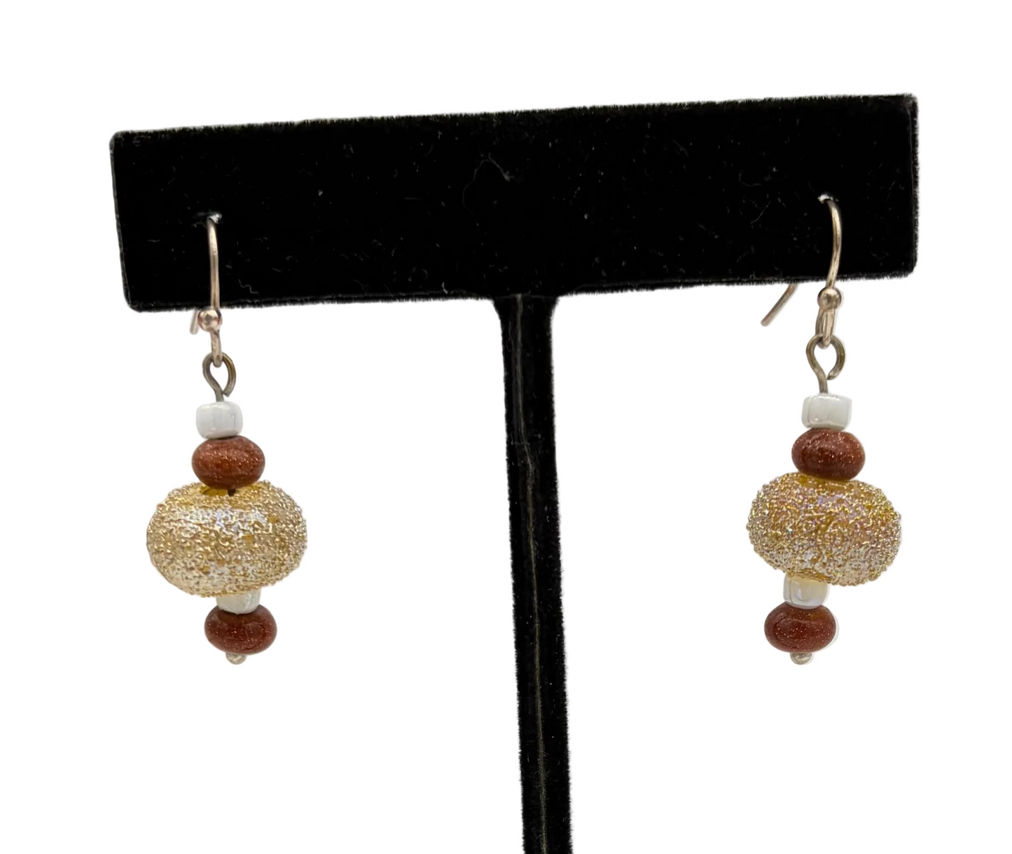 Creme/ Gold/ Brown Beads