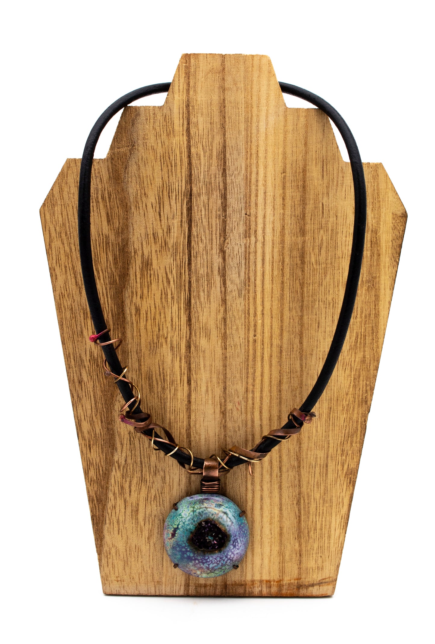 Copper Enameled/Druzy