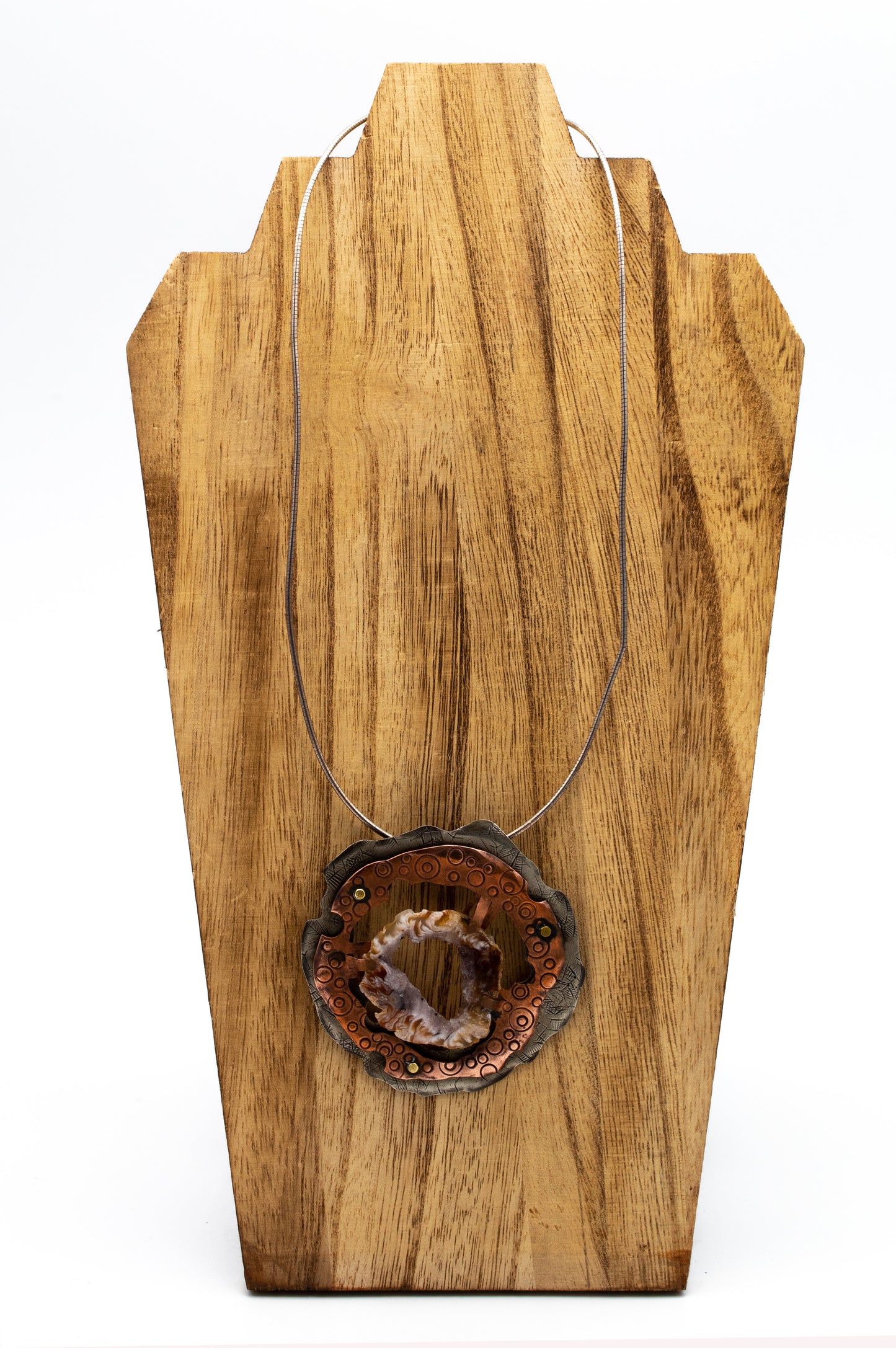 Necklace with Open Geode