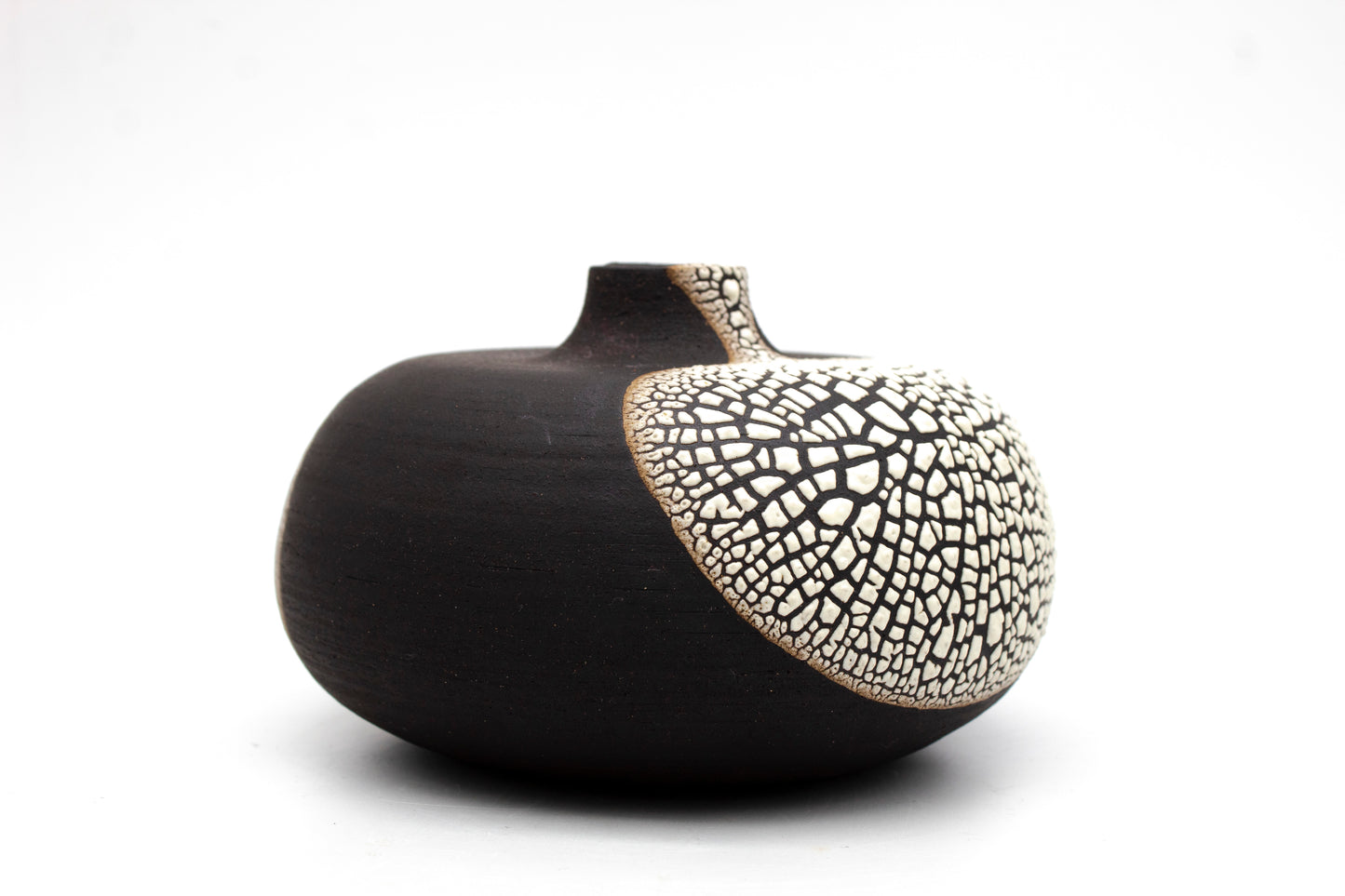 Signature Black Stoneware Vase Sphere (Small)