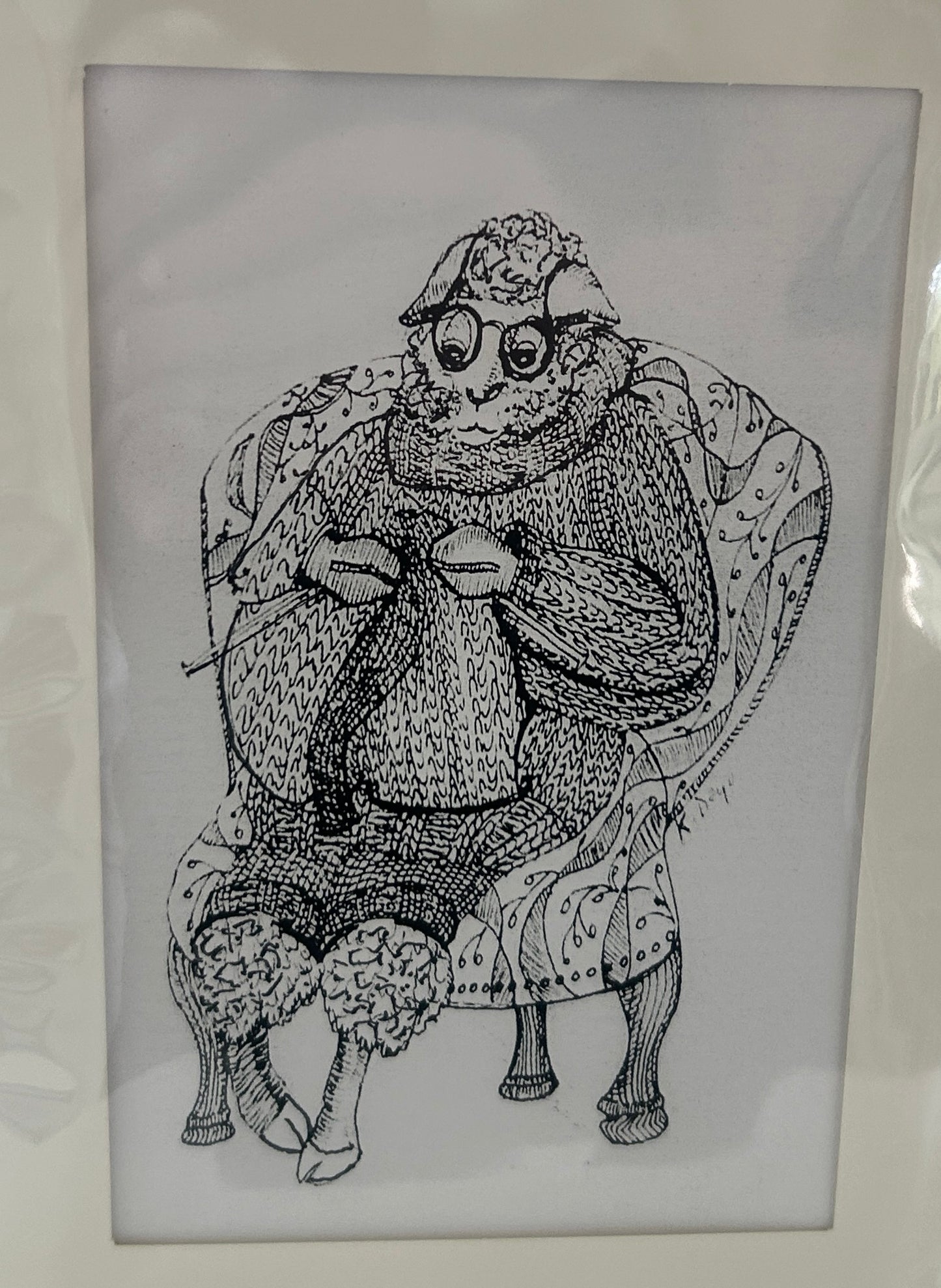 Sheep Sewing Card