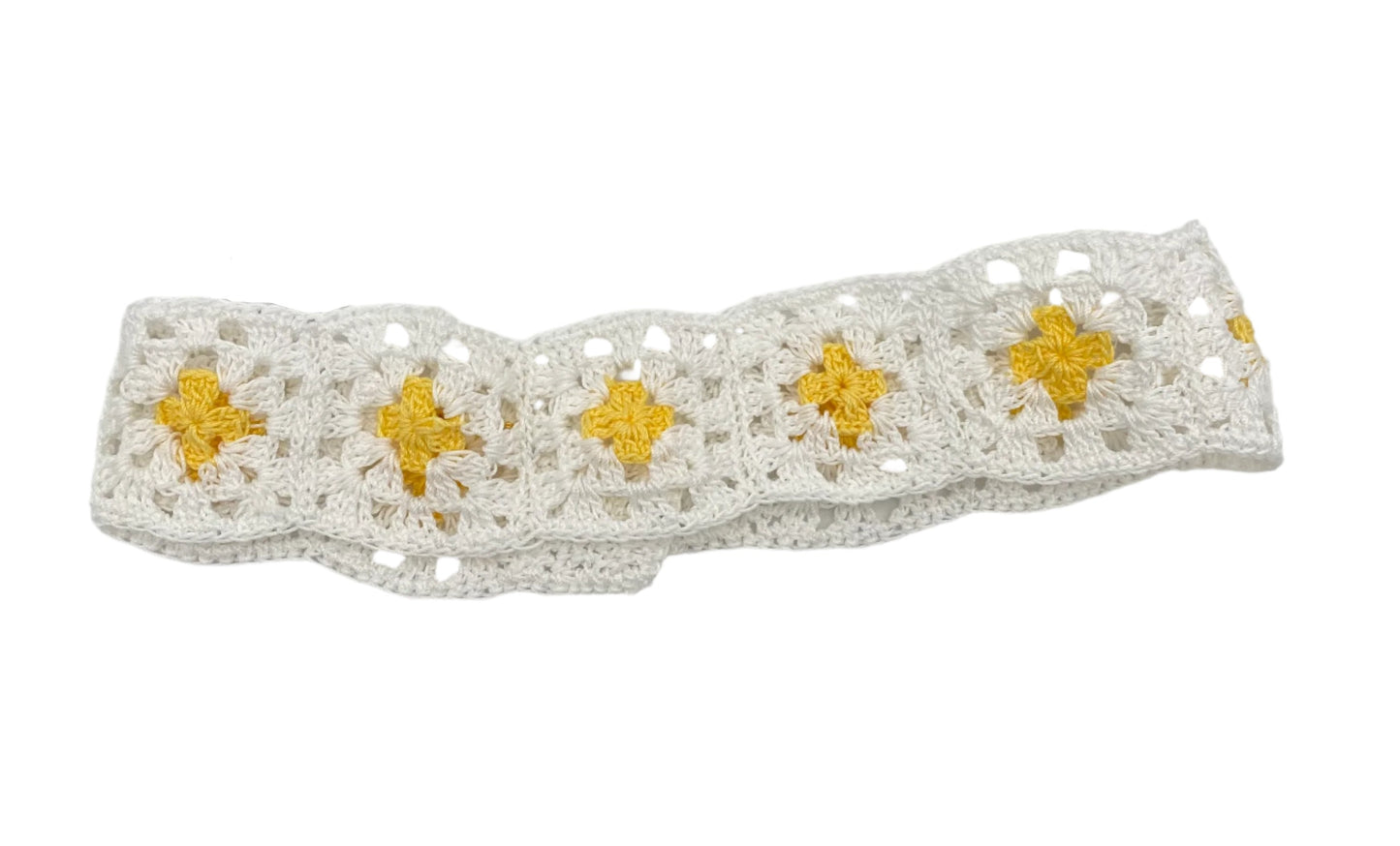 Micro-Crochet Yellow Headband