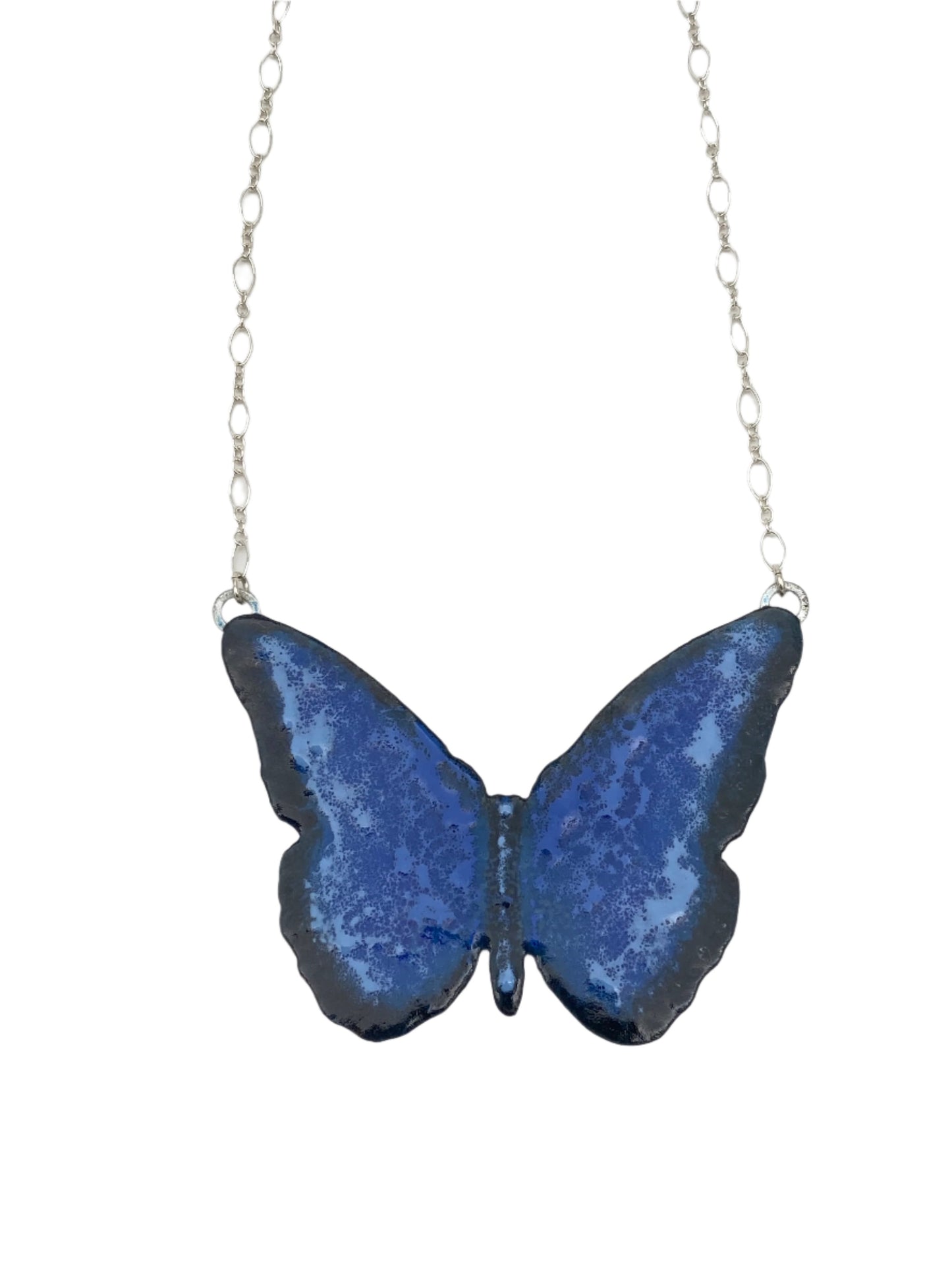 Big Blue Butterfly Necklace
