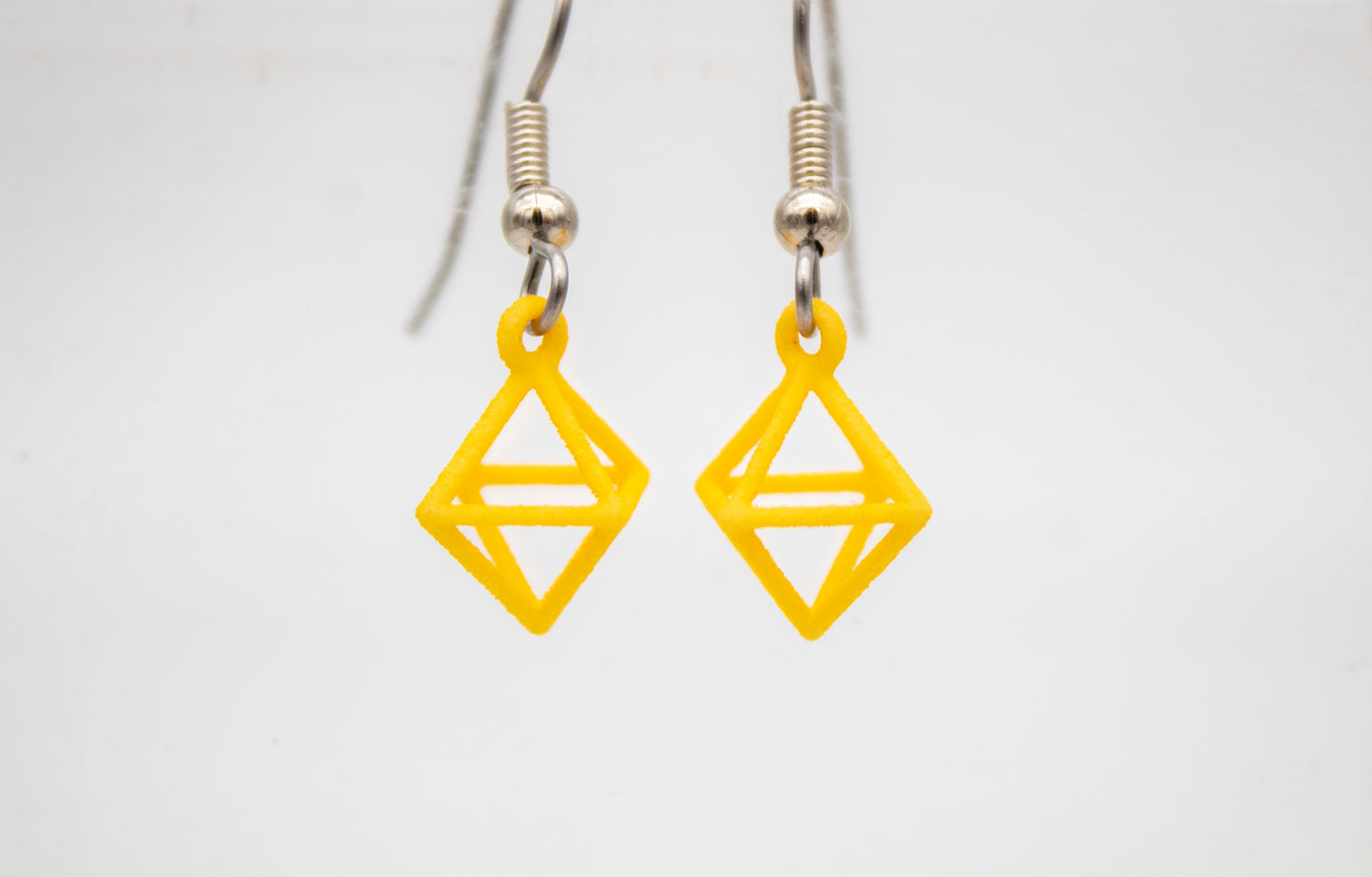 Mini Octahedron Earrings