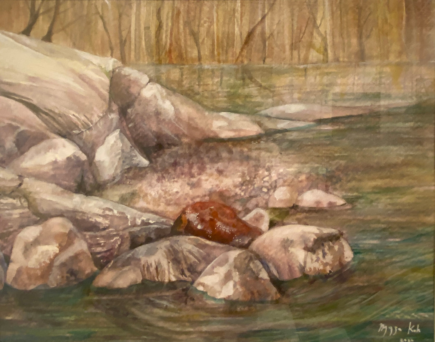 Rocks and Lake
