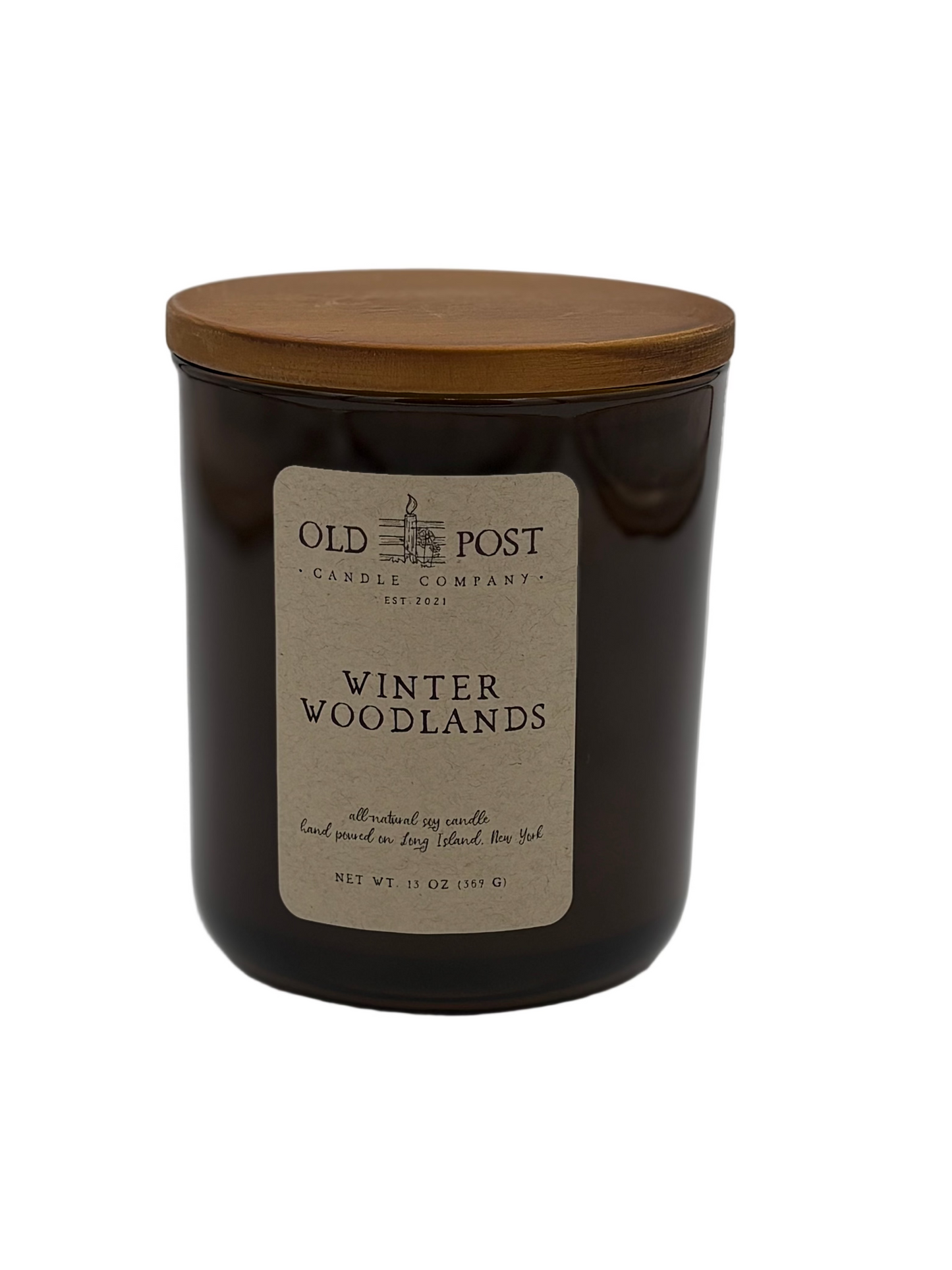 Amber Winter Woodlands Candle
