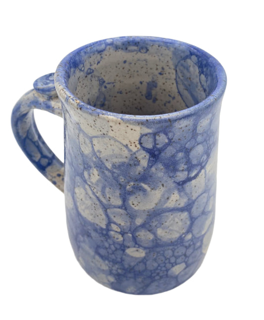 Tall Bubble Glaze Mug with Thumb Rest