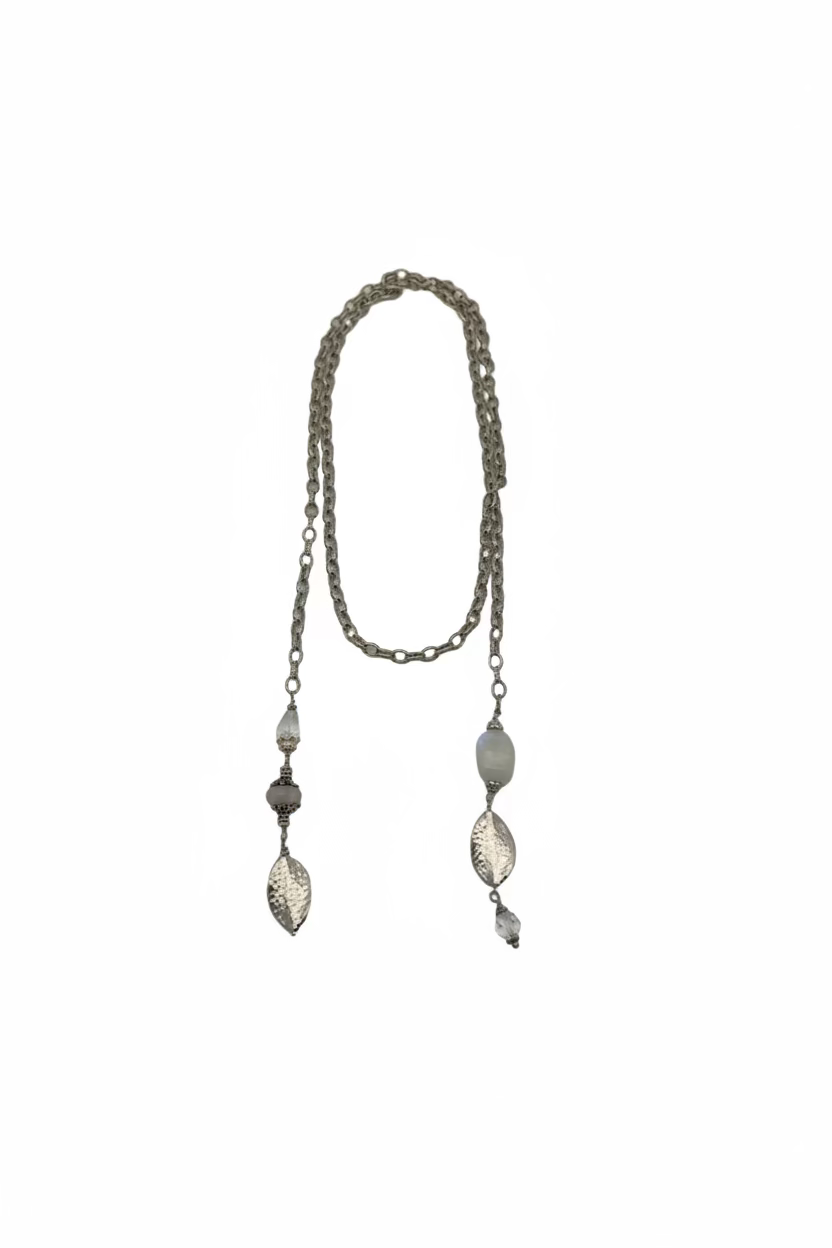 Moonstone and Sterling Silver Necklace