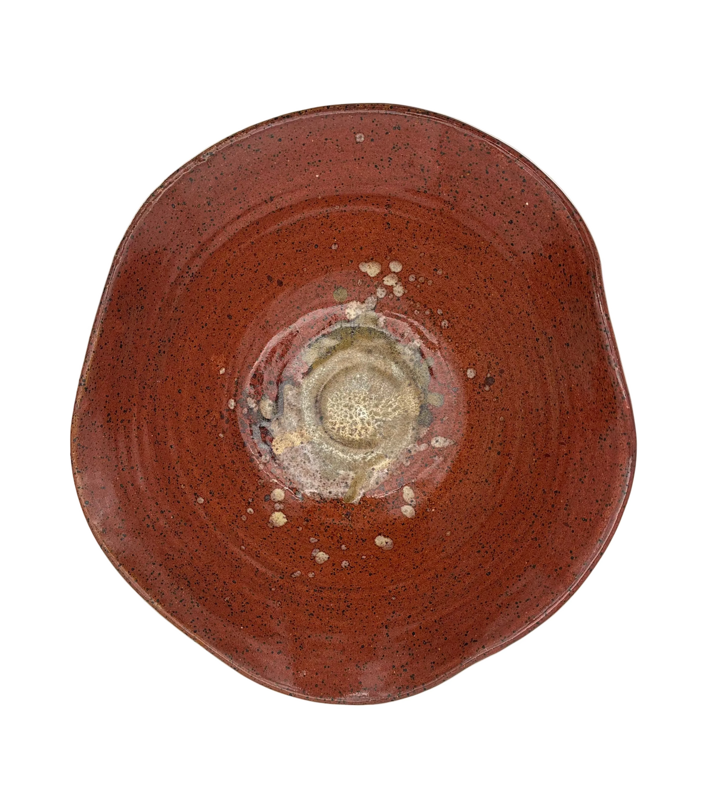 Amber Bowl w/ Brown Splash