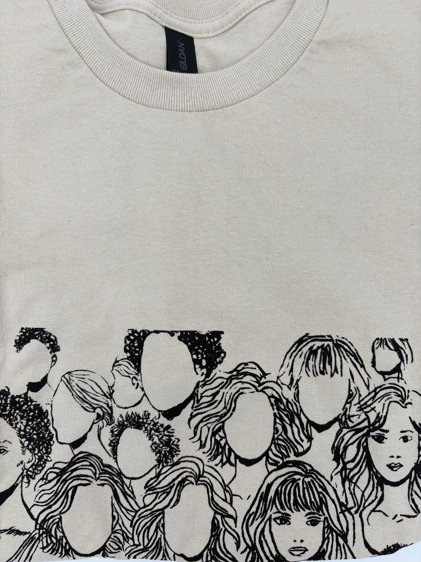 Short Sleeve Crew Neck - Beige