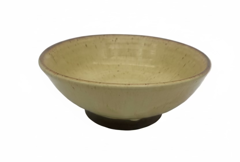 Gas-Fired Beige Bowl