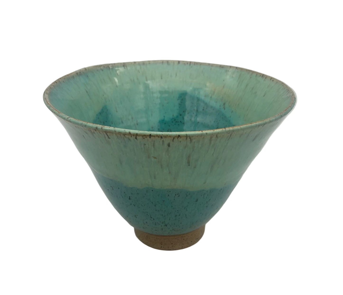 Tall Turquoise Fruit Bowl