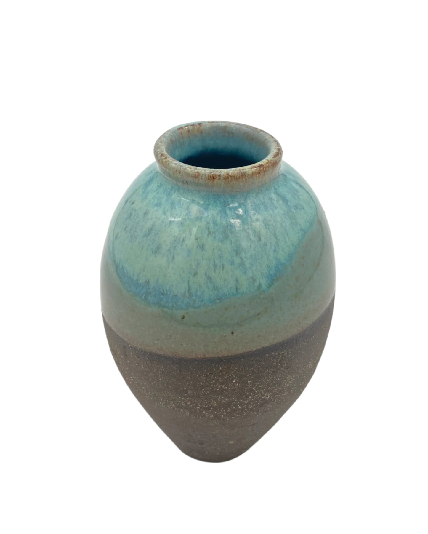 Small Turquoise/Green Vase with Bareness