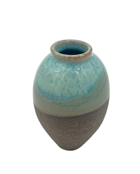Small Turquoise/Green Vase with Bareness