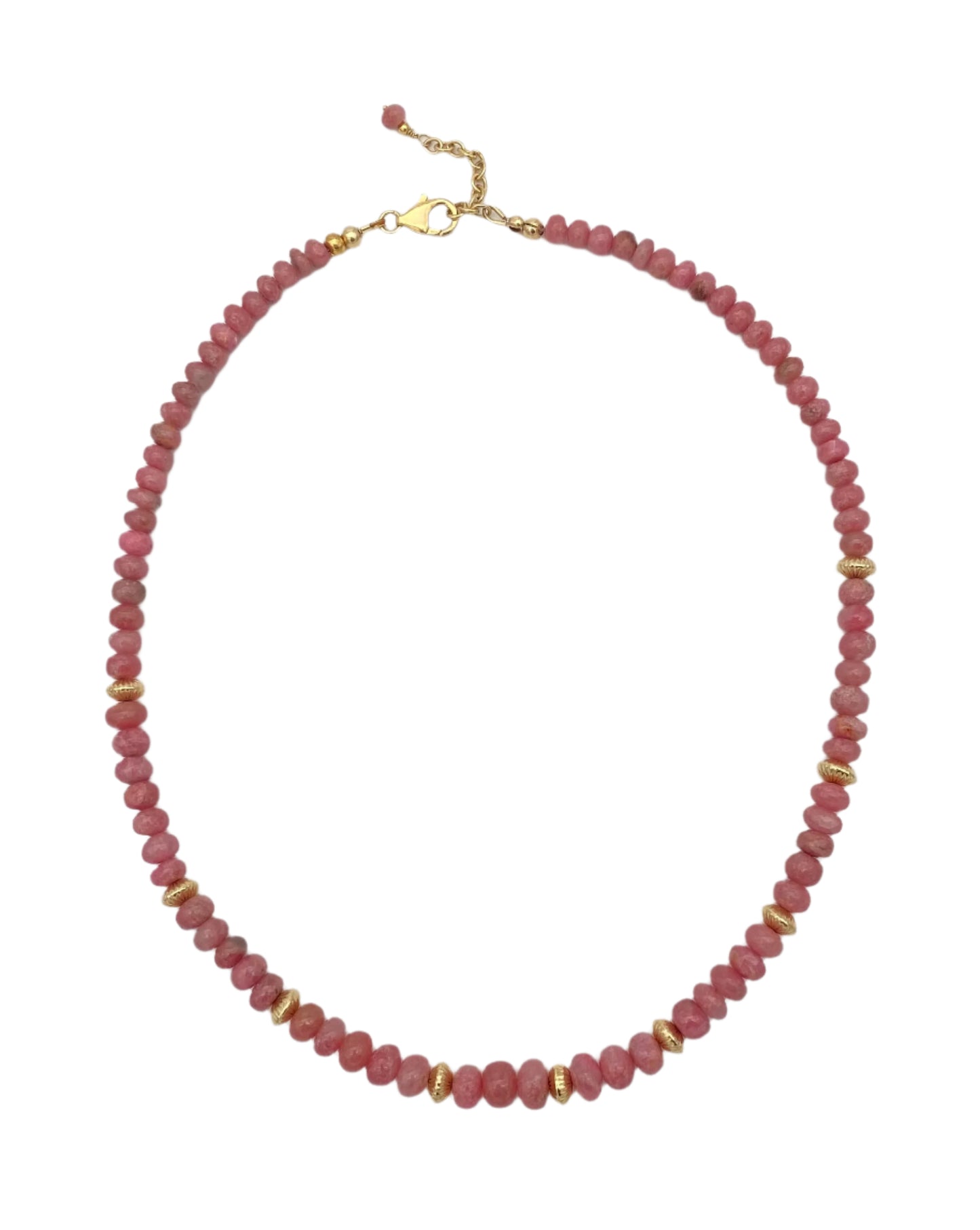 Rhodochrosite Gold Fill Necklace