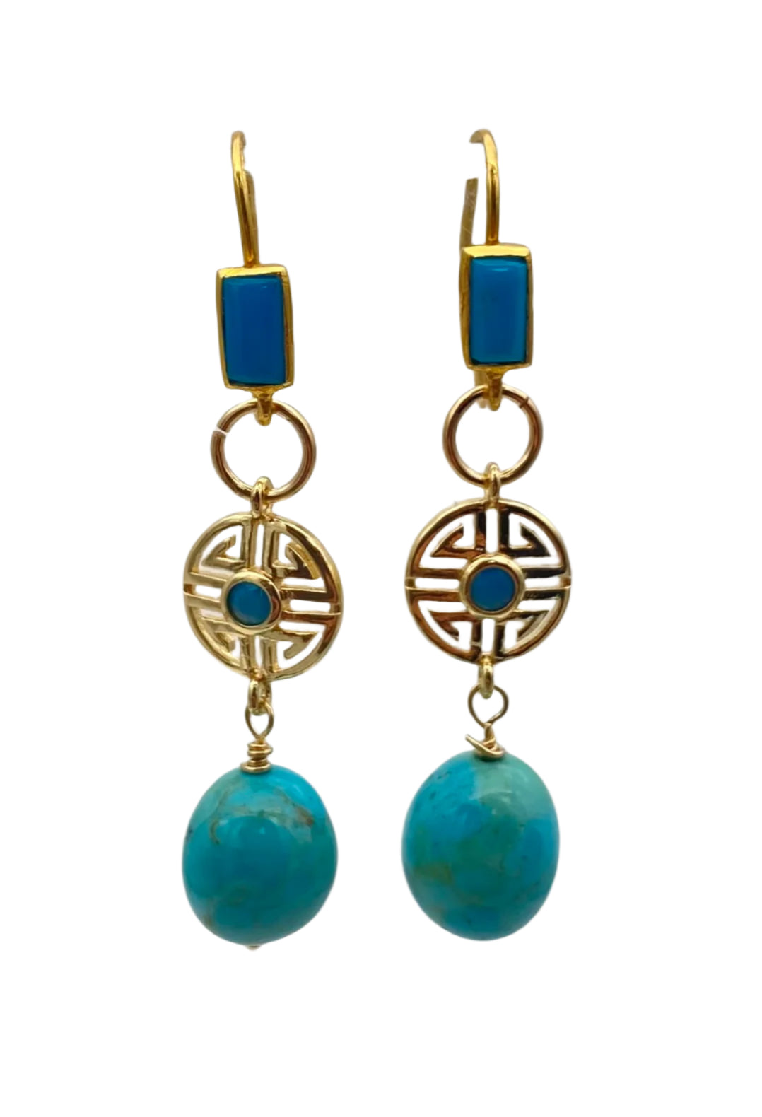 King Man Turquoise Earrings