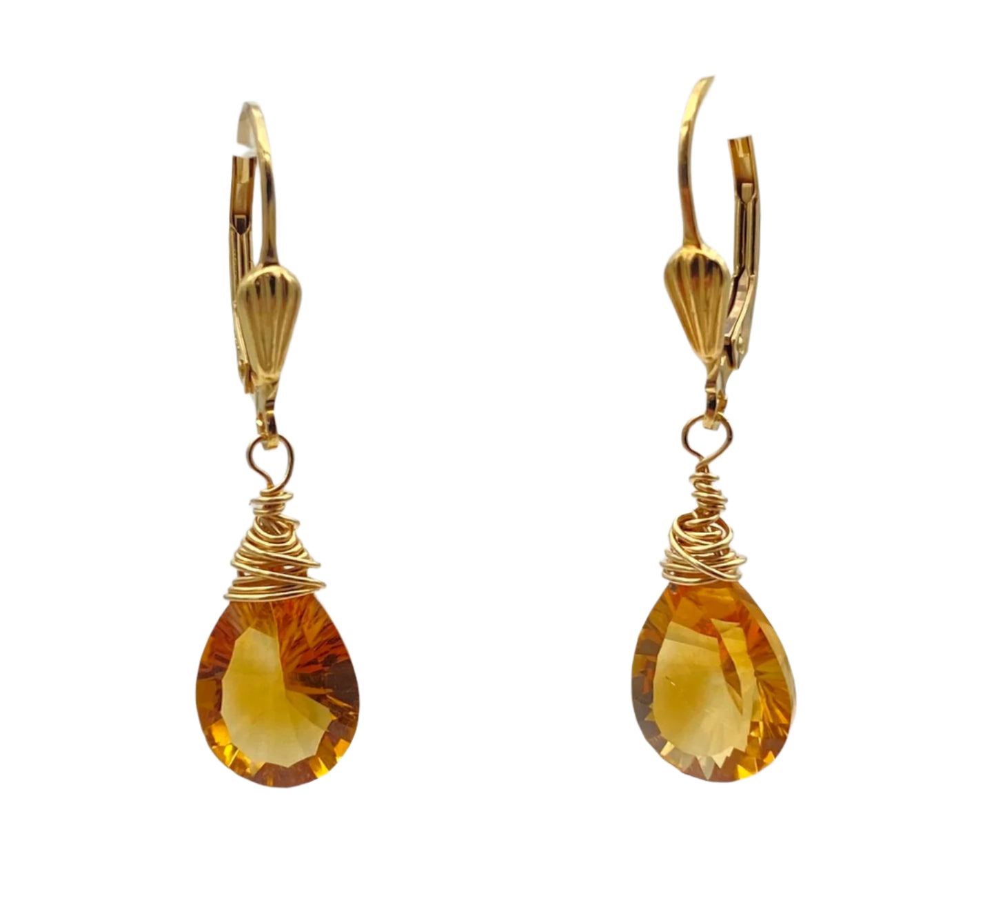 Citrine Gold Fill Earrings
