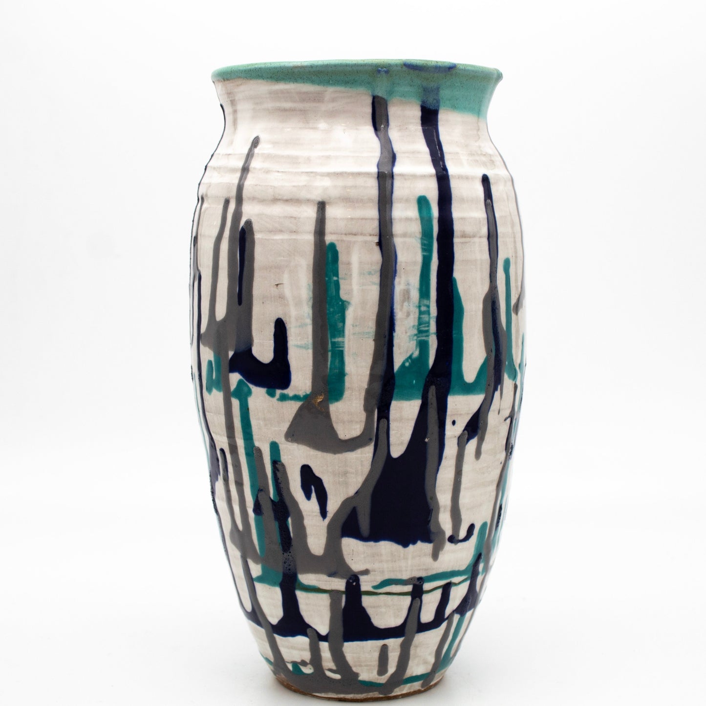 Paint Drip Underglaze Vase