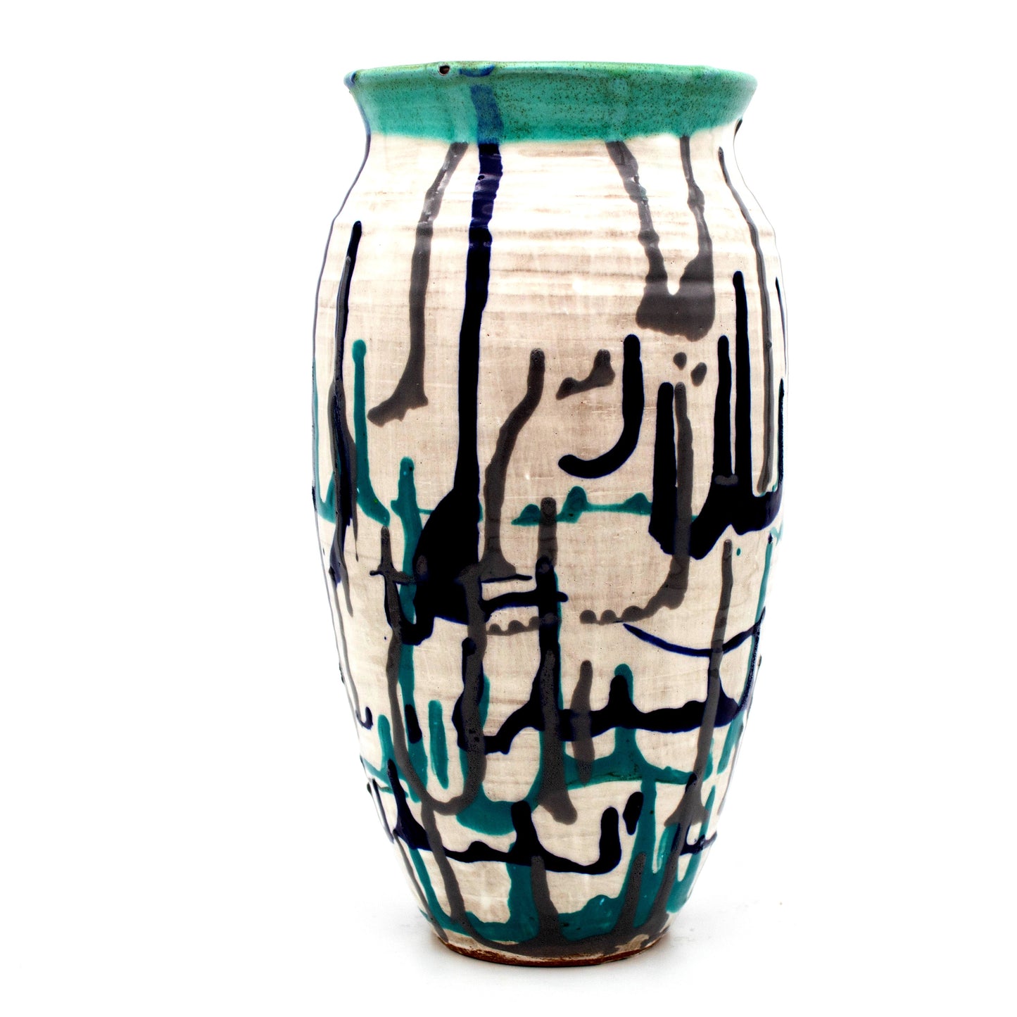 Paint Drip Underglaze Vase