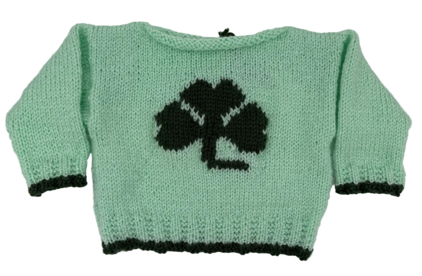 Hand Knitted Shamrock Sweater