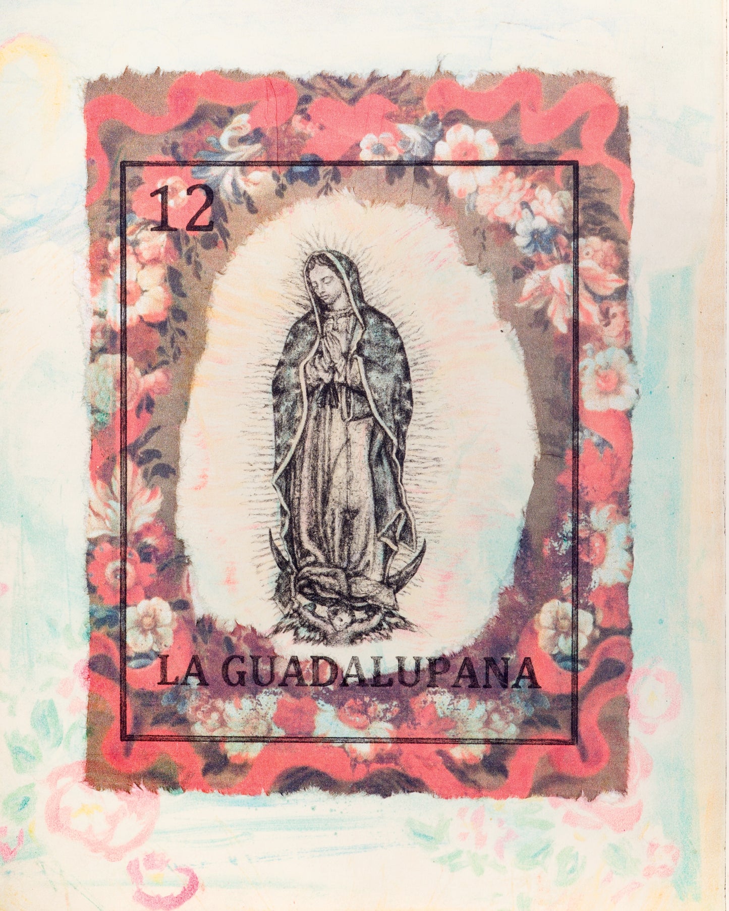 La Guadalupana with Rose Frame