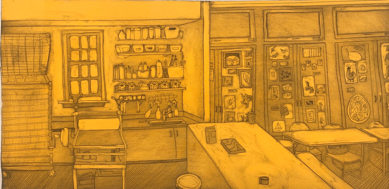 Intaglio Print of the Studio