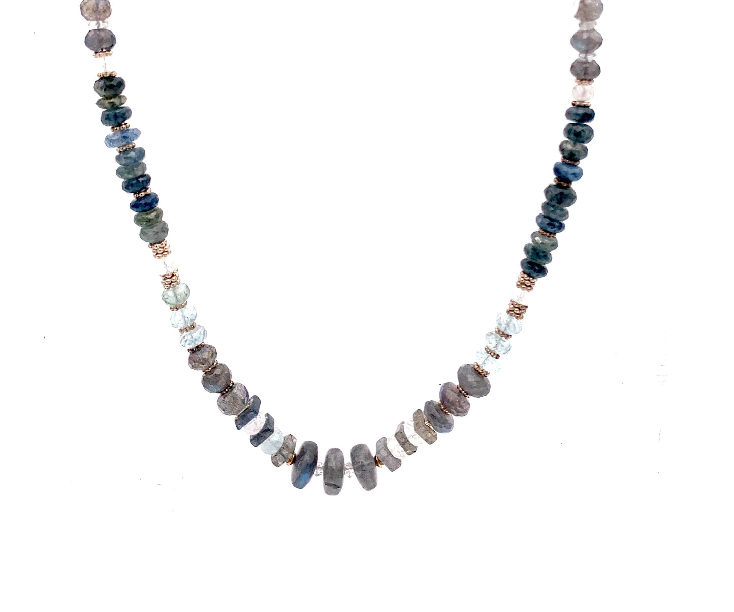 Yellow Sapphire-Amethrine Amethyst Ethiopian Opal, Gold Fill Necklace