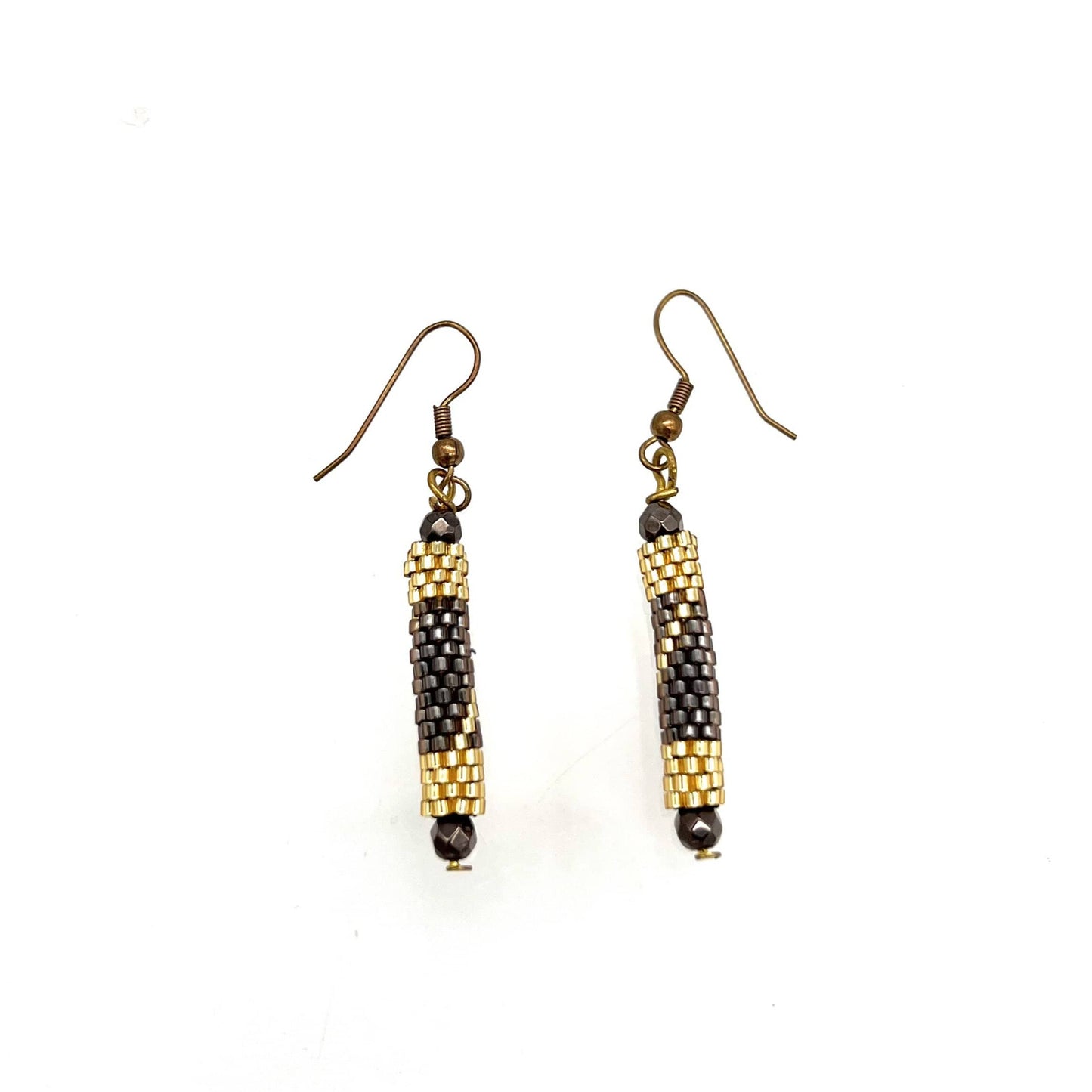 Peyote Cylinder Earrings