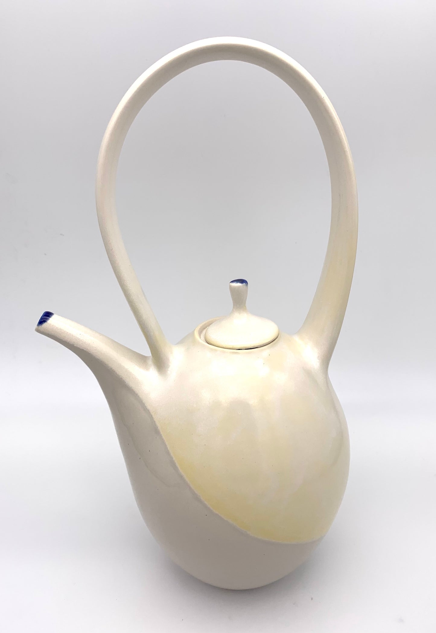 Blue Tipped Teapot