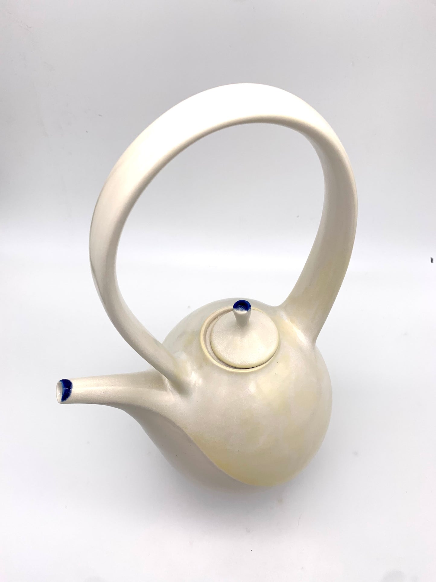 Blue Tipped Teapot