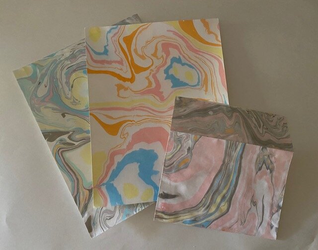 10-21 Suminagashi Paper Marbling with Hayley Ferber
