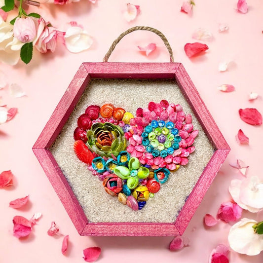 02-06 Be My Valentine; Seashell Relief Sculpture!
