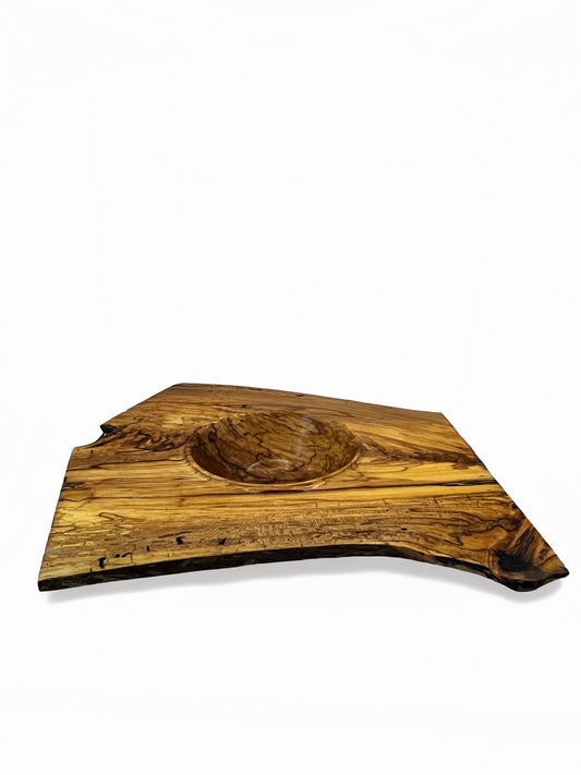 Natural Edge Spalted Maple Bowl #243