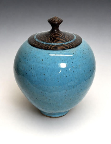 Jar with Wood Cover (Wenge) and Inlay VIII