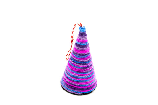 Purple Striped Tree Ornament